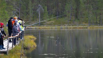 Sallassa tykästyttiin Valtakunnallisen kalastuspäivän tarjontaan